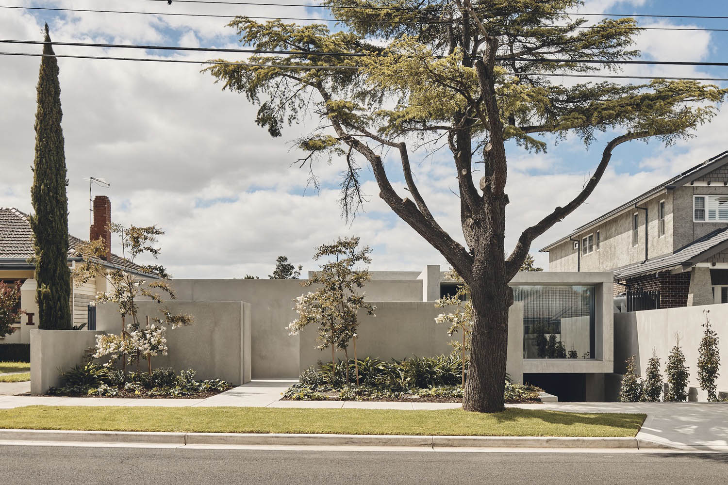 FGR Architects,别墅设计案例,别墅设计方案,澳大利亚,清水混凝土,原木色,平层别墅