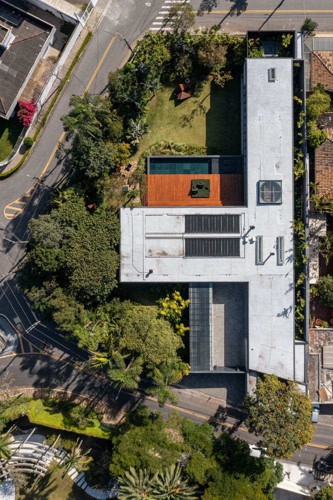 Gui Mattos,住宅设计,别墅设计案例,巴西,开放式别墅,庭院景观别墅,1414 m²