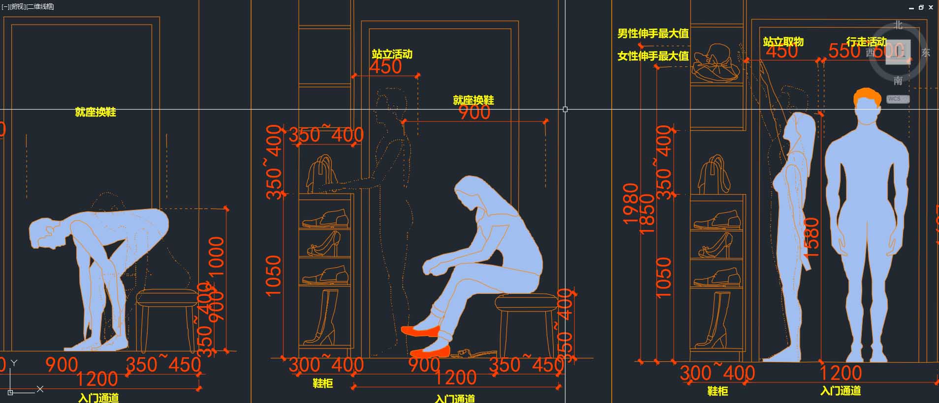 CAD图集,顶级cad图库,人体工程学尺寸,CAD图块,设计师的灵感,设计师必备创意素材