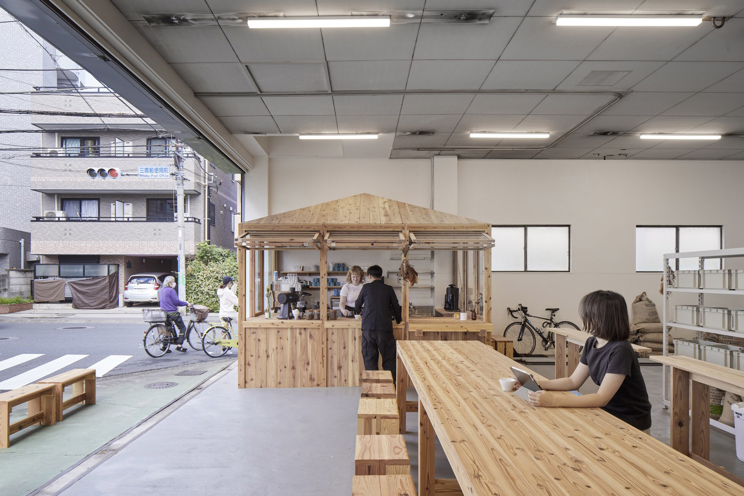 咖啡厅设计,小咖啡厅设计,Spicy Architects,咖啡厅设计案例,咖啡厅设计方案,街边咖啡店设计,115㎡,日本,东京都,LIGHT UP COFFEE