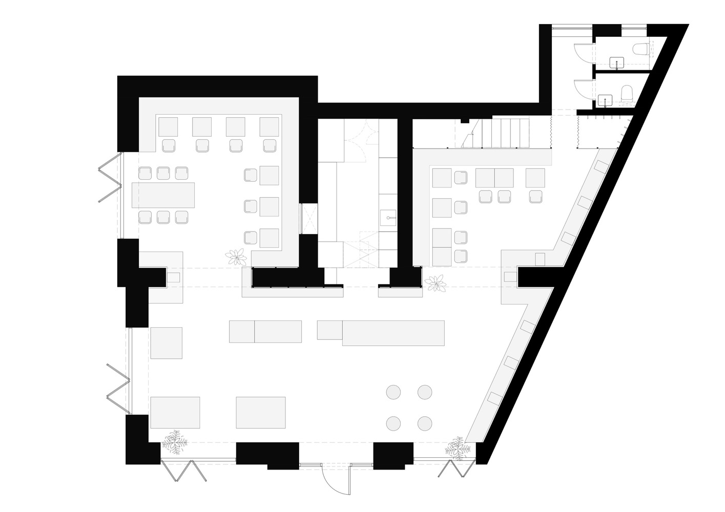 咖啡店设计,咖啡店设计案例,咖啡店设计方案,FREYA Architects,塞尔维亚,咖啡店装修,面包店设计,工业风咖啡厅,Chernyi 咖啡烘焙合作社