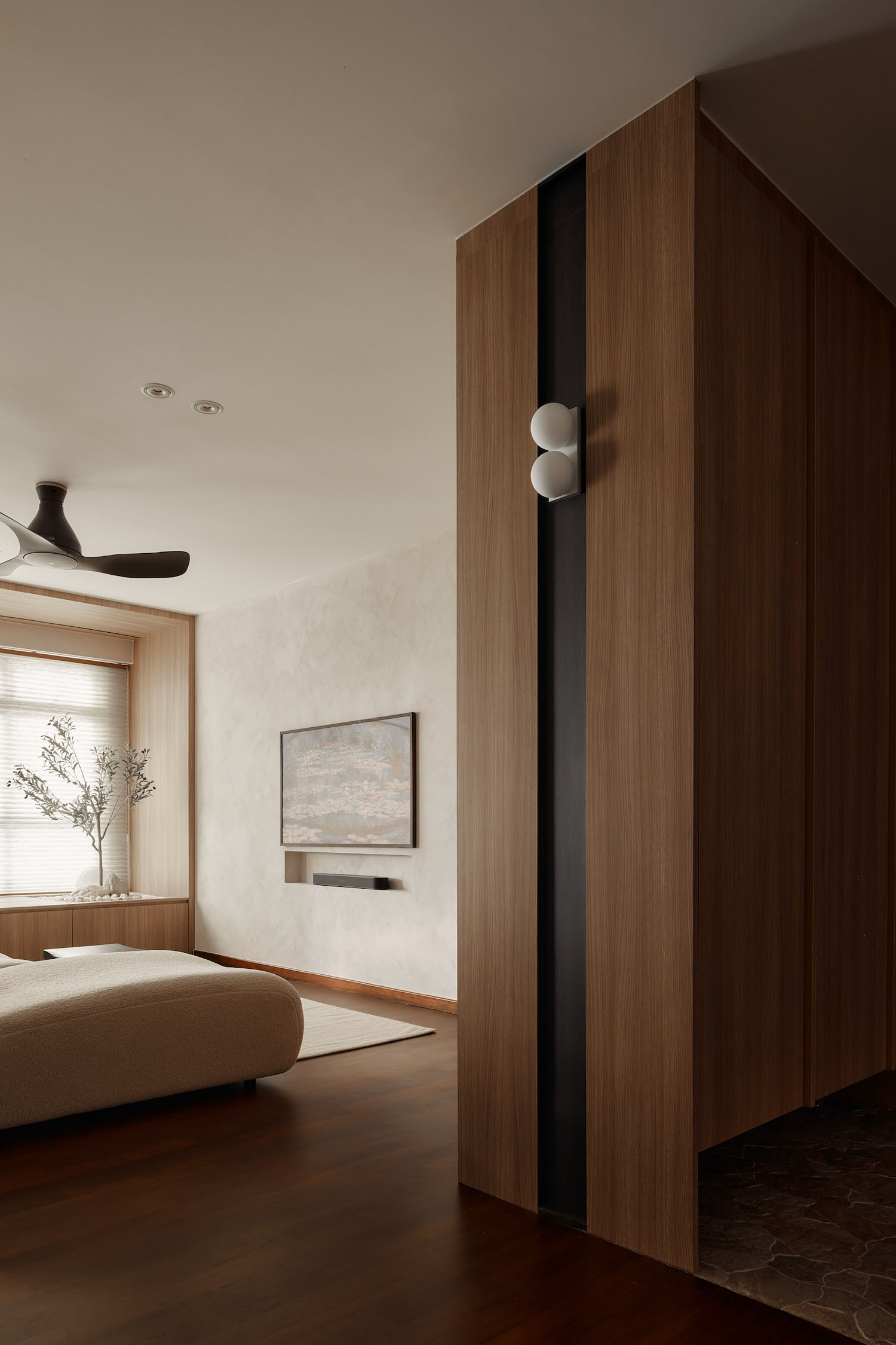 INTHEORY Design,公寓设计,公寓设计方案,新加坡,禅意,极简主义,微水泥,东方美学