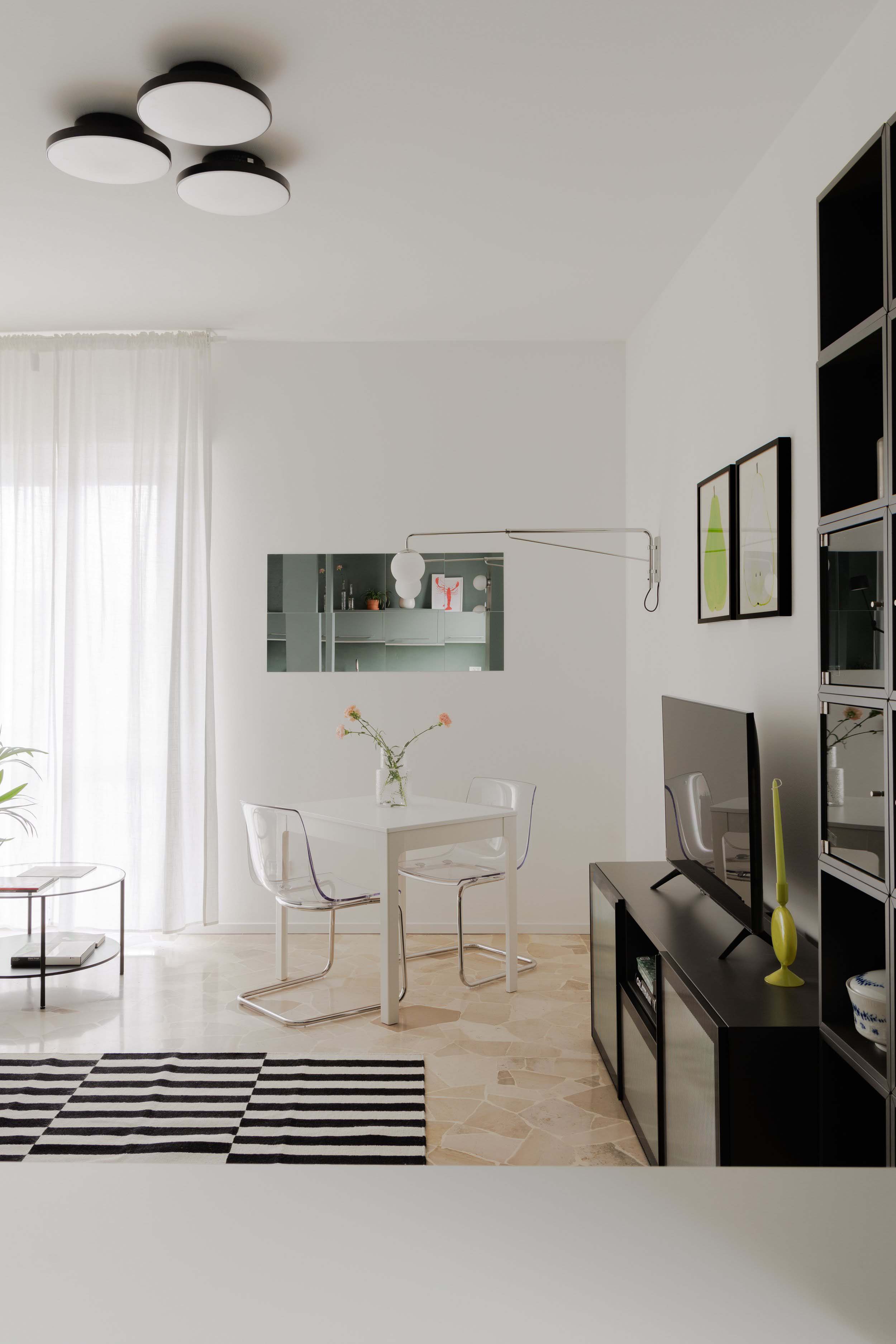 住宅设计,公寓设计,小户型设计,50㎡公寓设计,公寓设计案例,公寓设计方案,Be.Arch Hub,米兰,橄榄色