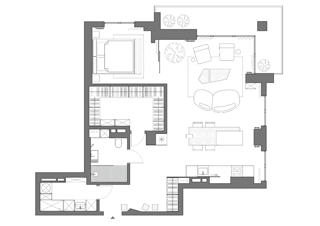 Daschamay,公寓设计,小户型设计,70㎡,公寓设计案例,公寓设计方案,极简风格,极简主义