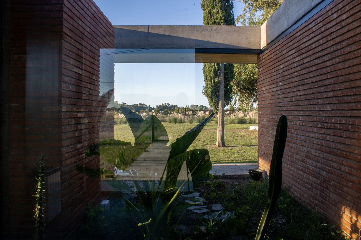 Simón Albina + Tomás Rossini,别墅设计,阿根廷,红砖,住宅设计案例,住宅设计方案,平层住宅,庭院设计
