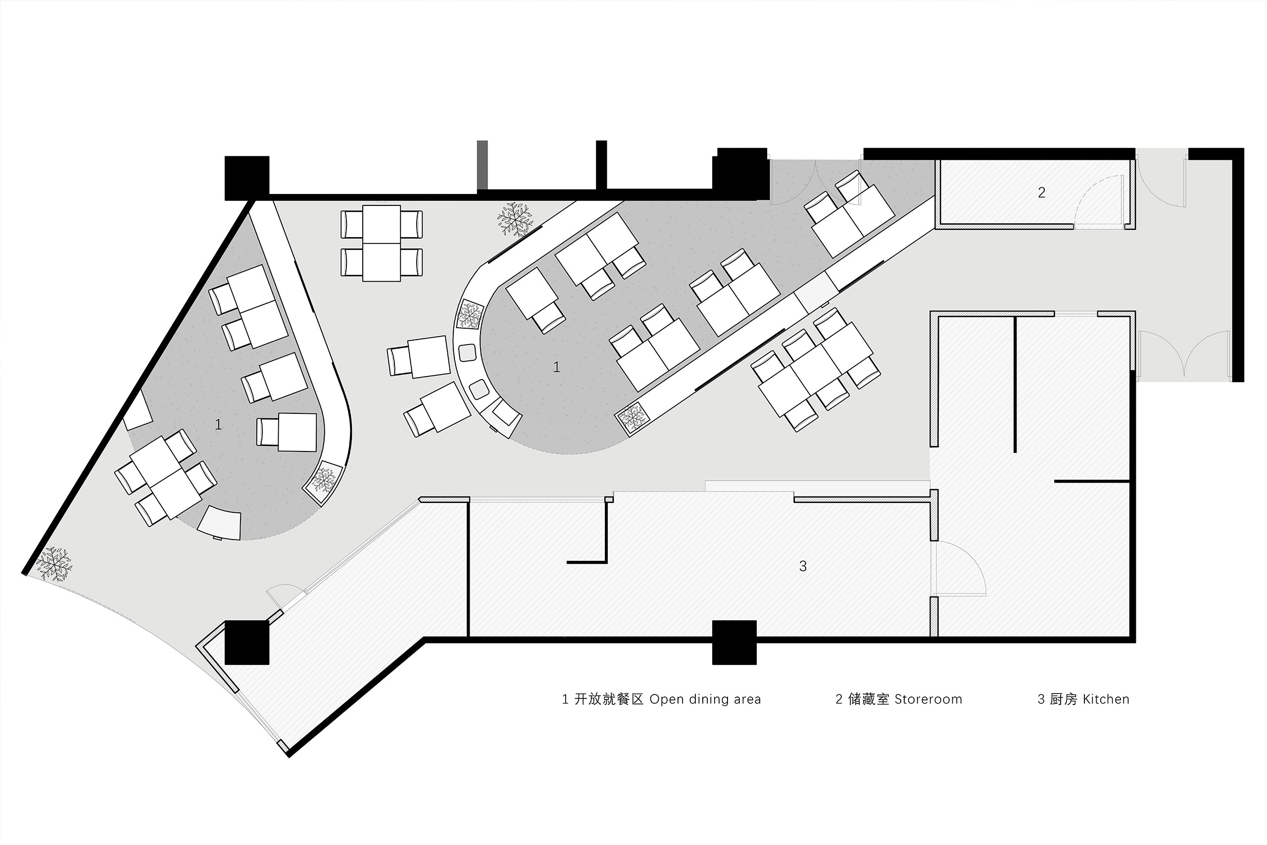 63 立面图 elevation view项目信息项目名称:登乐越南粉百联店设计
