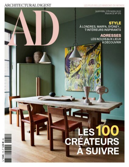 室内、软装设计杂志安邸AD （法国版）-2022/1