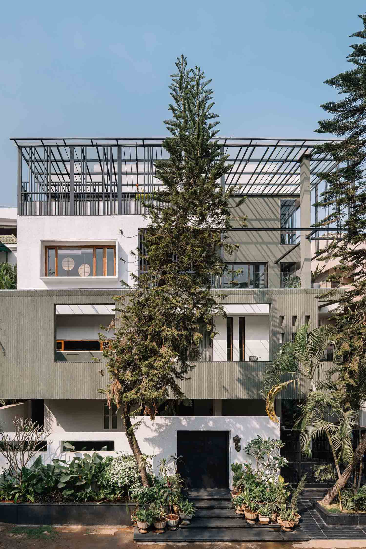 NaaV studio,别墅设计,海得拉巴,传统元素,940㎡,别墅设计方案,国外别墅设计案例,印度