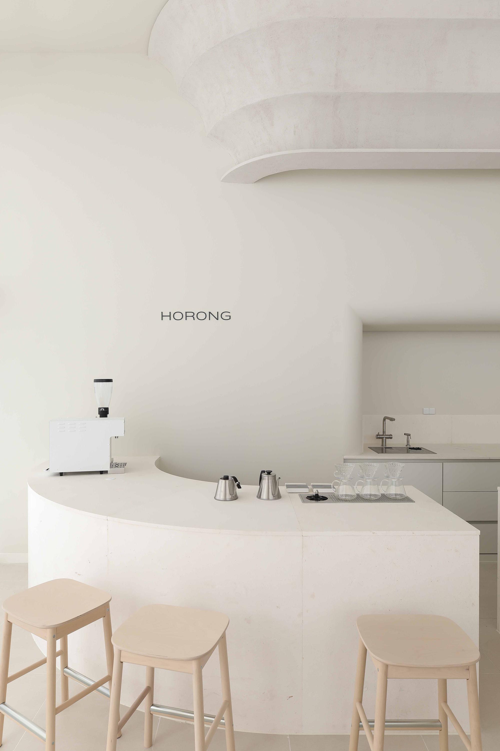 Design Studio Maoom,咖啡厅设计案例,咖啡厅设计方案,极简主义咖啡厅,咖啡厅装修,极简风格,韩国,326㎡,Horong Bakery
