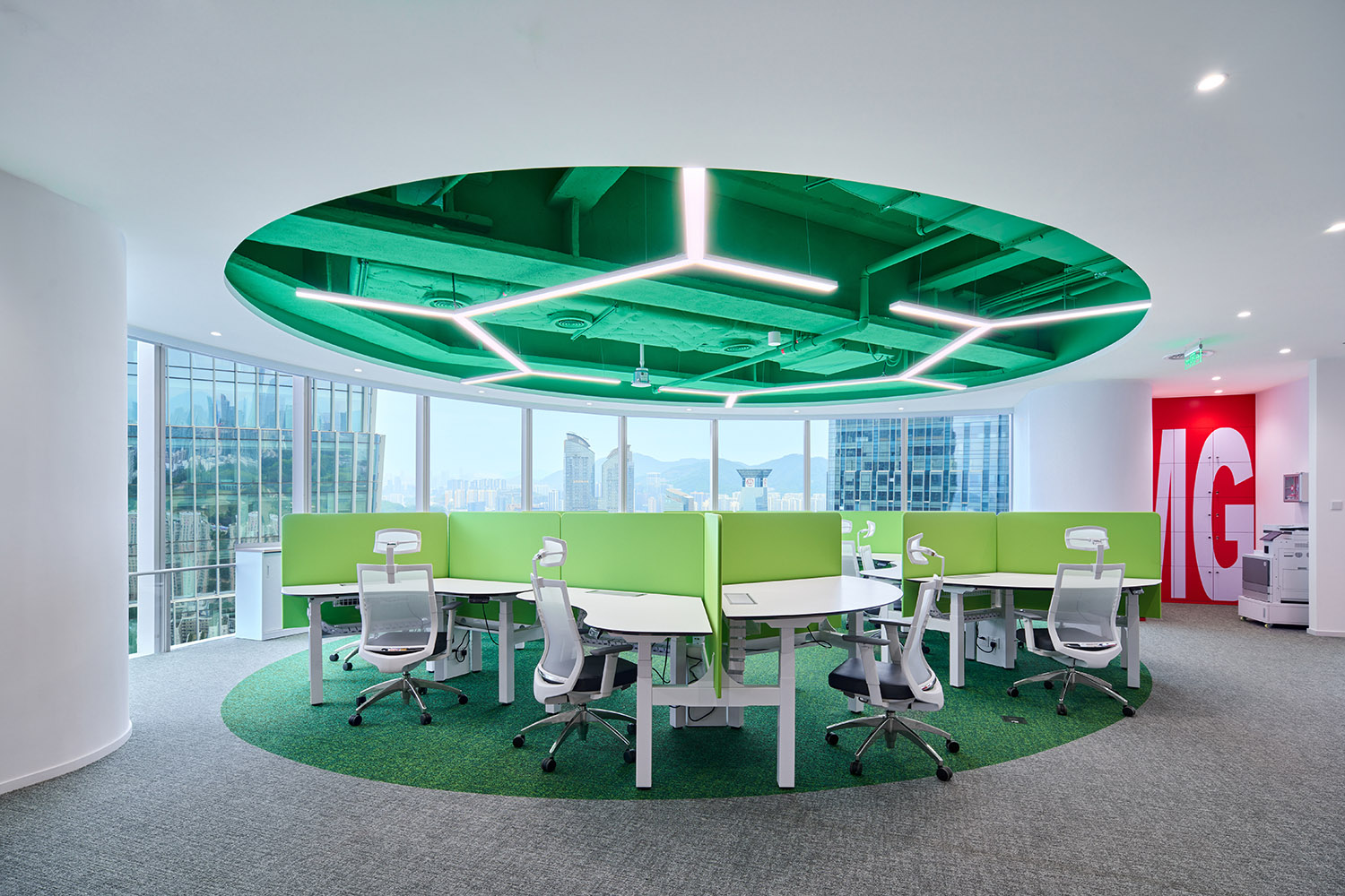 办公室设计,开放式办公室,办公室装修,现代风格办公室设计,办公室设计案例,办公室设计方案,深圳环球音乐办公室,深圳,迈朔建筑设计