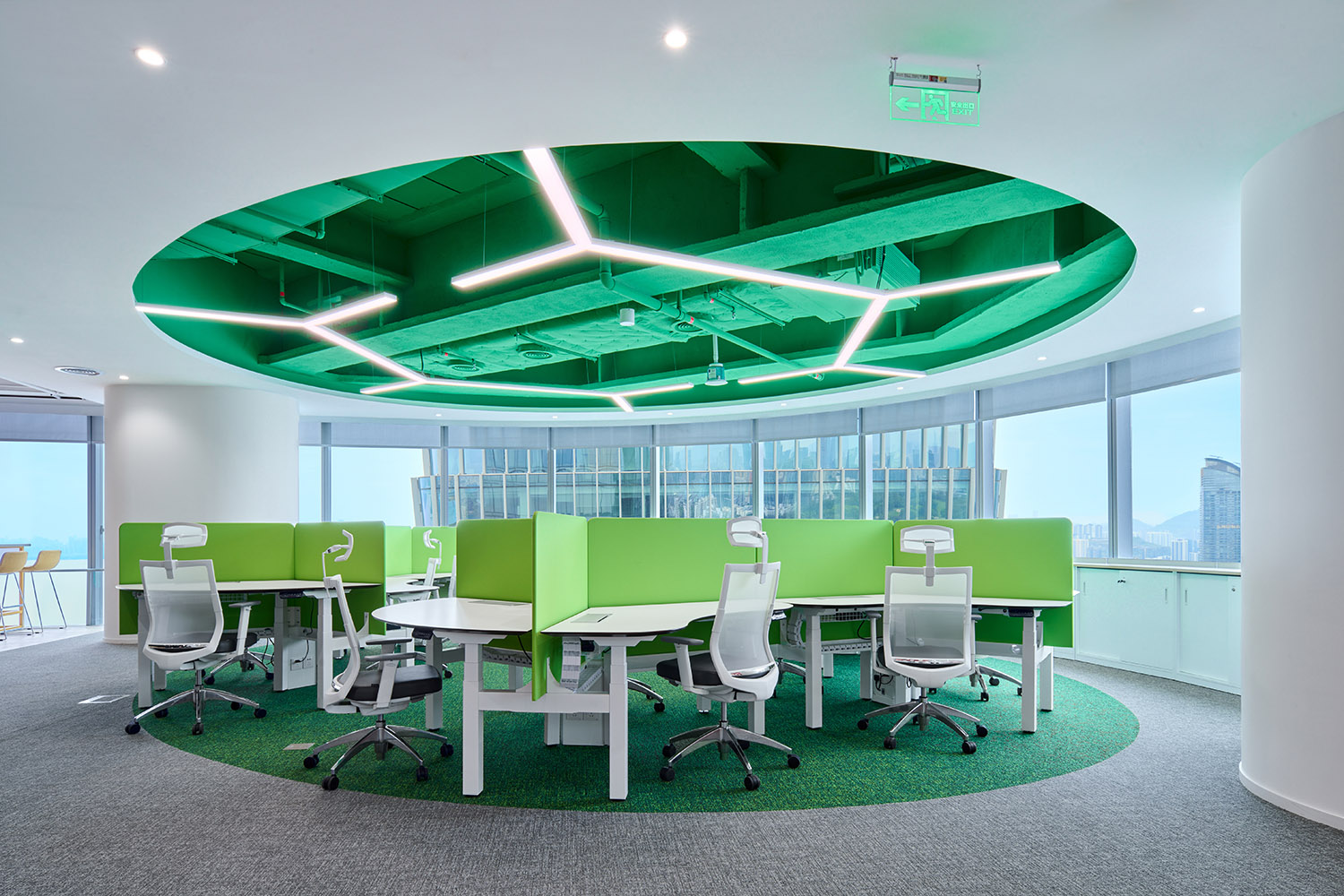 办公室设计,开放式办公室,办公室装修,现代风格办公室设计,办公室设计案例,办公室设计方案,深圳环球音乐办公室,深圳,迈朔建筑设计