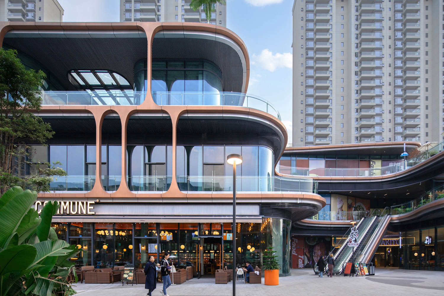 Aedas,成都超线公园,商业街区,公共街区,商场景观设计,成都,超线公园商业街区,购物商业街,购物步行街