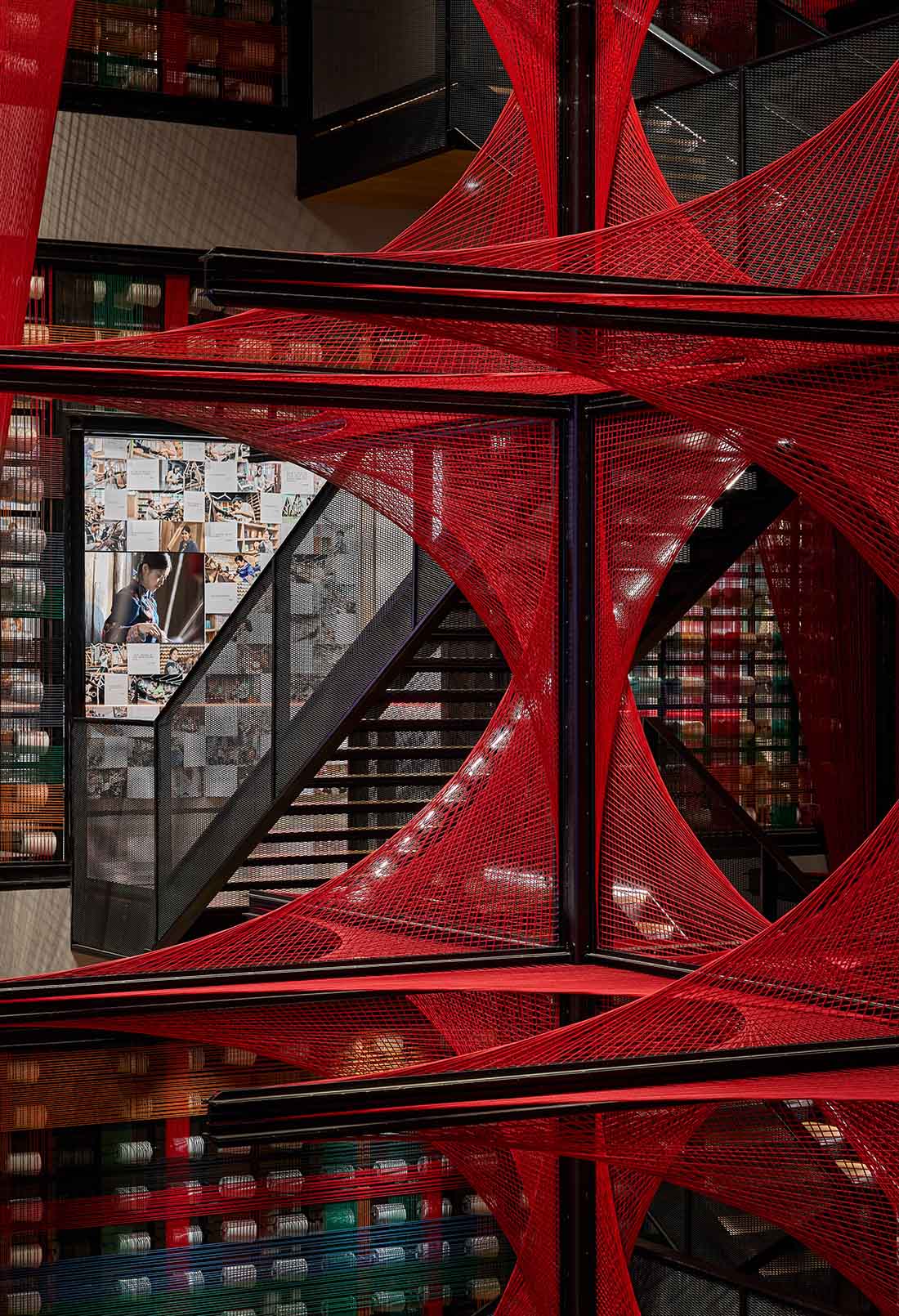 展厅设计,企业展厅设计,企业展馆设计,展厅设计案例,展厅设计方案,湖南张家界,张家界乖幺妹土家织锦企业馆及织锦工场,YI+MU风合睦晨