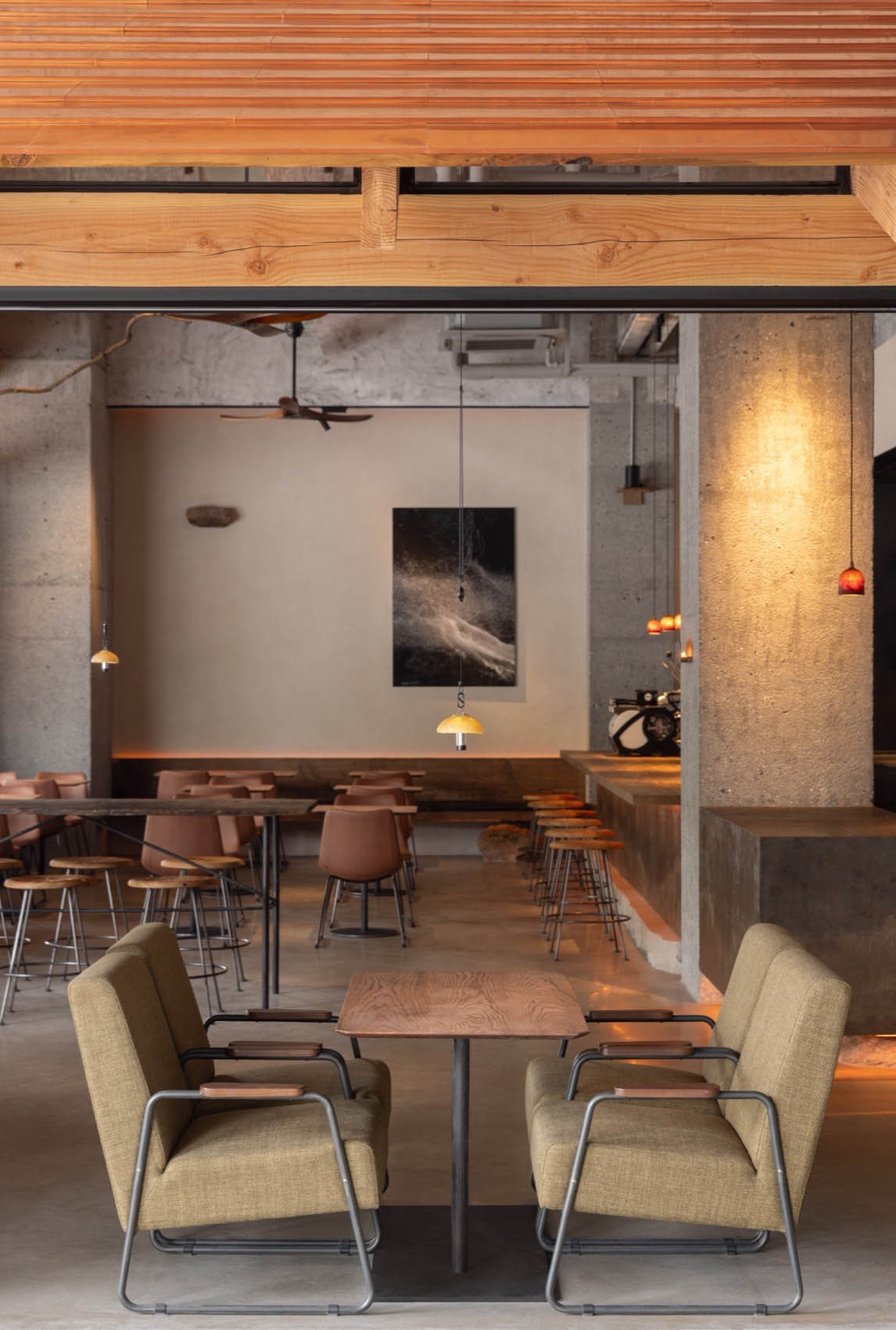 户外主题咖啡店设计,咖啡店设计方案,咖啡店设计案例,咖啡店设计,杭州,开放式咖啡店,山系咖啡店,杭州,杭州山野咖啡·BAC店,杭州观堂设计