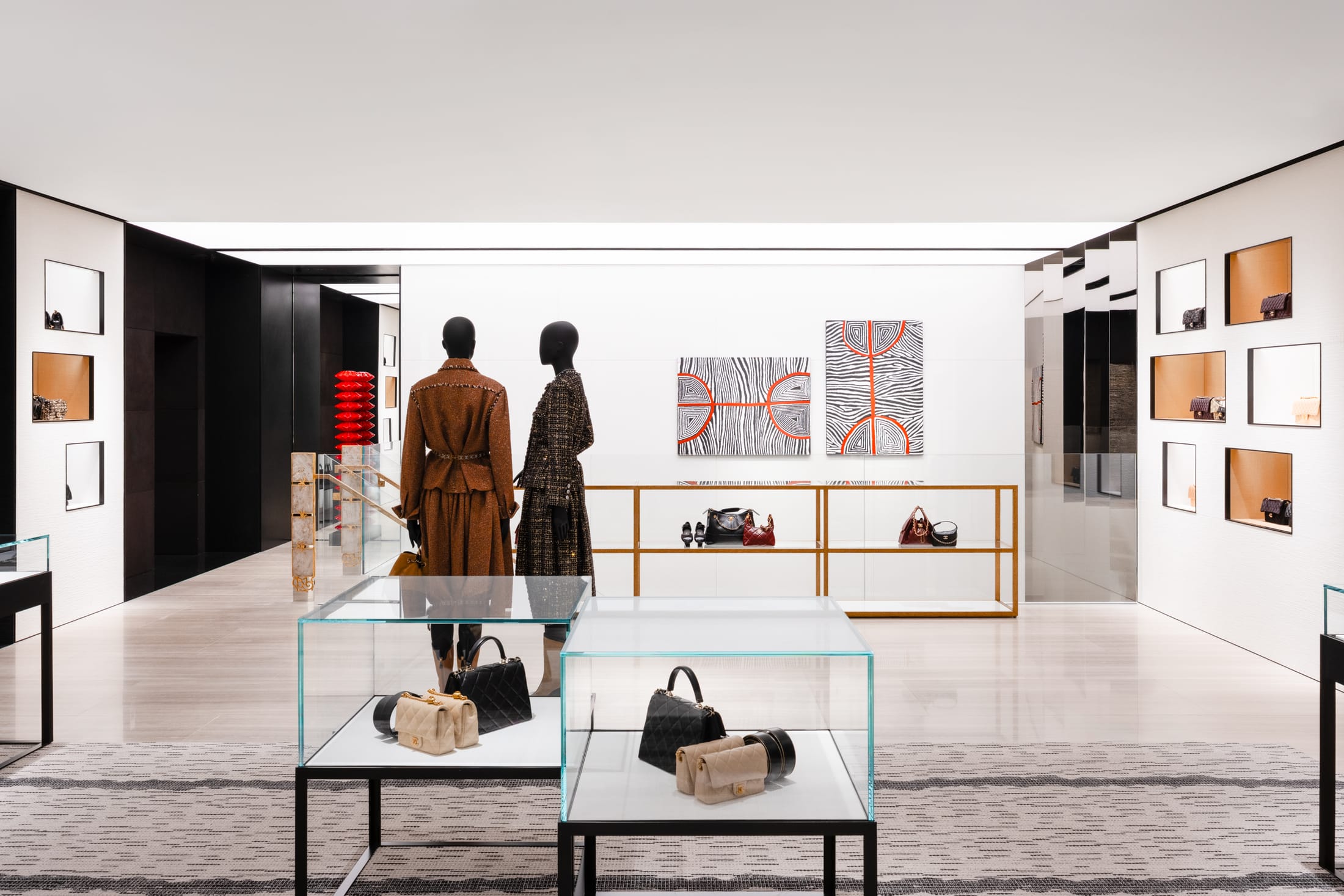 服装店设计,零售店设计,旗舰店,服装店设计案例,服装店设计方案,奢侈品店设计,澳大利亚,悉尼,旗舰店,Marino,香奈儿旗舰店,香奈儿CHANEL悉尼新旗舰店