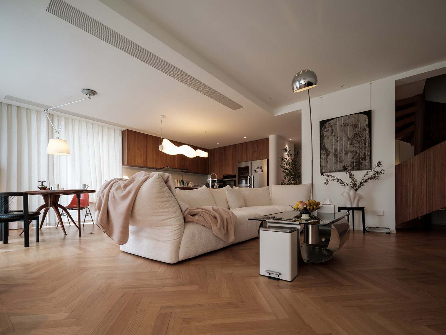 188㎡复式设计,188㎡,复式设计,复式住宅,复式设计案例,复式设计方案,现代风格复式,住宅设计,杭州复式住宅-摩登豪私Y,杭州,大开设计