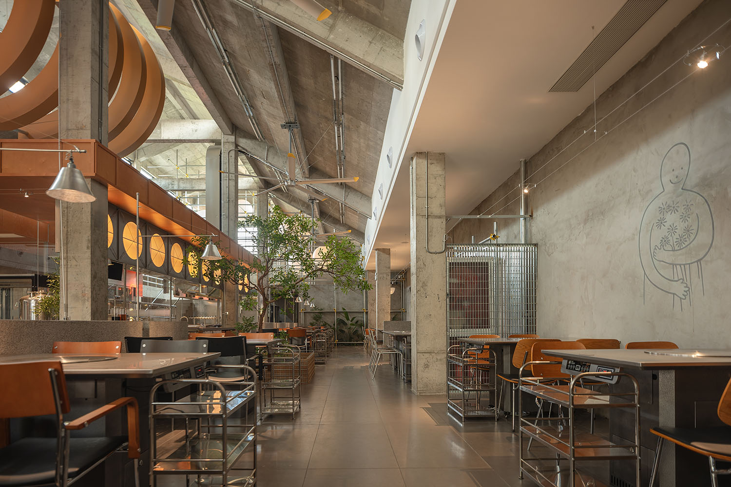 餐厅设计,休闲餐厅设计,开放式餐厅,工业风餐厅,餐厅设计案例,餐厅设计方案,烤肉餐厅设计,牛肉火锅餐厅,餐厅装修,苏州牛栏• NEW LAND,苏州,所乂设计