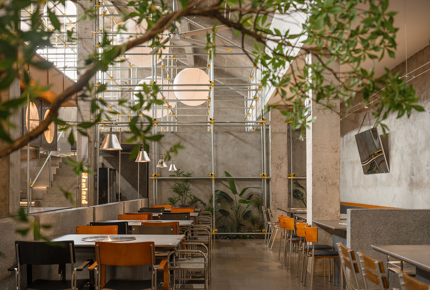 餐厅设计,休闲餐厅设计,开放式餐厅,工业风餐厅,餐厅设计案例,餐厅设计方案,烤肉餐厅设计,牛肉火锅餐厅,餐厅装修,苏州牛栏• NEW LAND,苏州,所乂设计