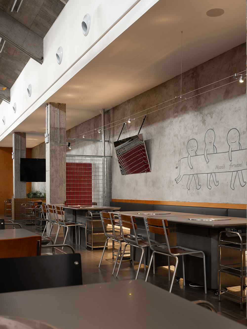 餐厅设计,休闲餐厅设计,开放式餐厅,工业风餐厅,餐厅设计案例,餐厅设计方案,烤肉餐厅设计,牛肉火锅餐厅,餐厅装修,苏州牛栏• NEW LAND,苏州,所乂设计