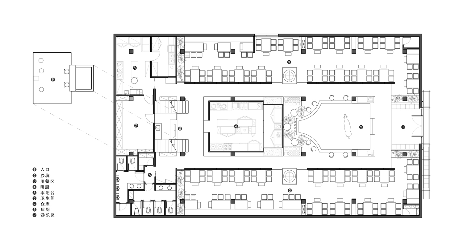 餐厅设计,休闲餐厅设计,开放式餐厅,工业风餐厅,餐厅设计案例,餐厅设计方案,烤肉餐厅设计,牛肉火锅餐厅,餐厅装修,苏州牛栏• NEW LAND,苏州,所乂设计