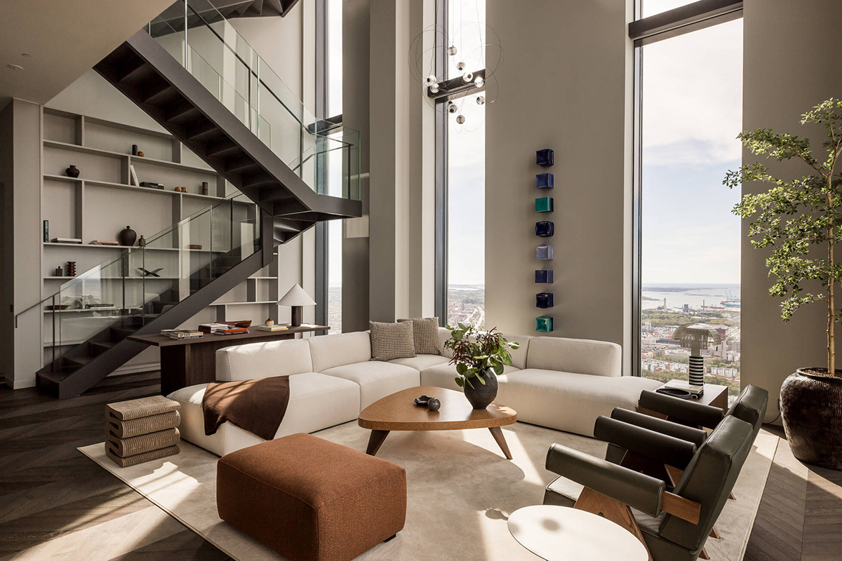 公寓设计,公寓设计案例,顶层公寓,瑞典,复式公寓