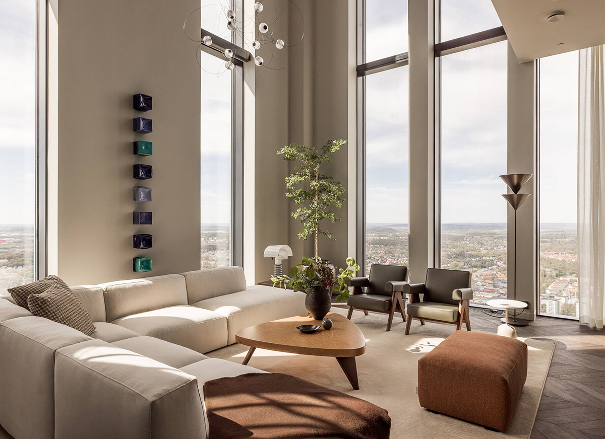 公寓设计,公寓设计案例,顶层公寓,瑞典,复式公寓