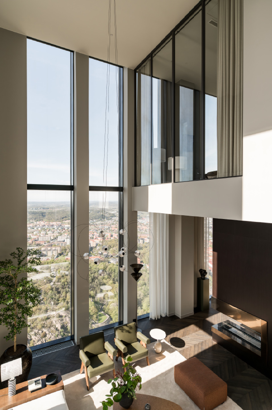 公寓设计,公寓设计案例,顶层公寓,瑞典,复式公寓