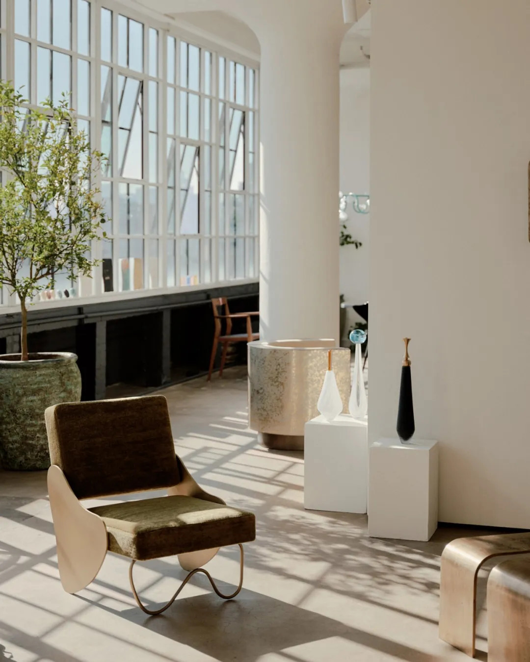 展厅设计,展厅设计案例,展厅设计方案,Hervé Langlais,家具展厅,曼哈顿,极简主义,艺术画廊,Etleine