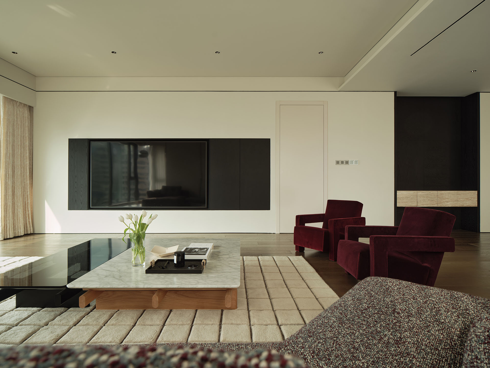 230㎡大平层设计,230㎡,住宅设计案例,住宅设计,现代风格家装设计,大平层设计,大平层设计案例,大平层设计方案,230㎡广州江景大平层-情绪与秩序的温柔栖居,广州,今朝风日好