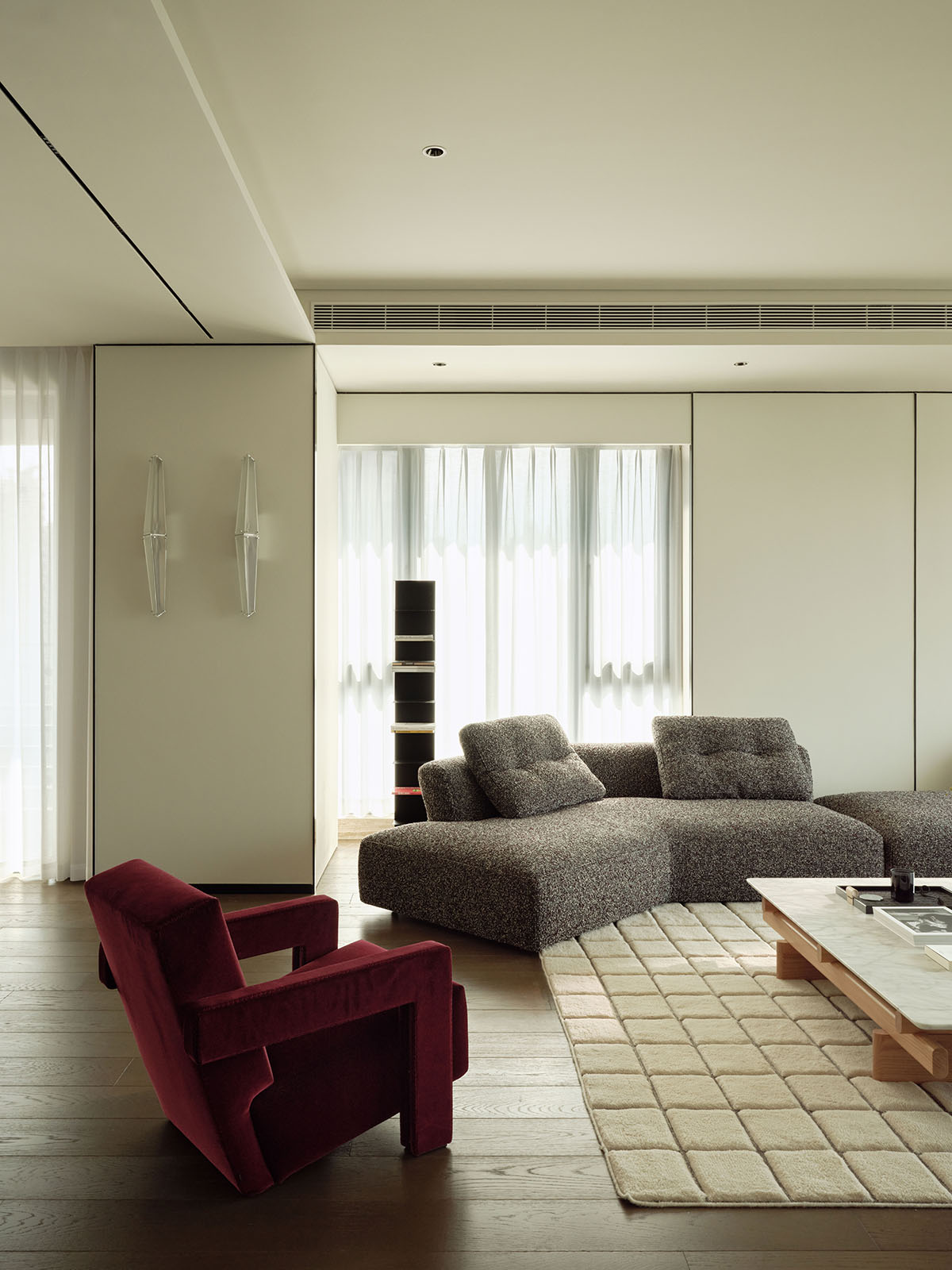 230㎡大平层设计,230㎡,住宅设计案例,住宅设计,现代风格家装设计,大平层设计,大平层设计案例,大平层设计方案,230㎡广州江景大平层-情绪与秩序的温柔栖居,广州,今朝风日好