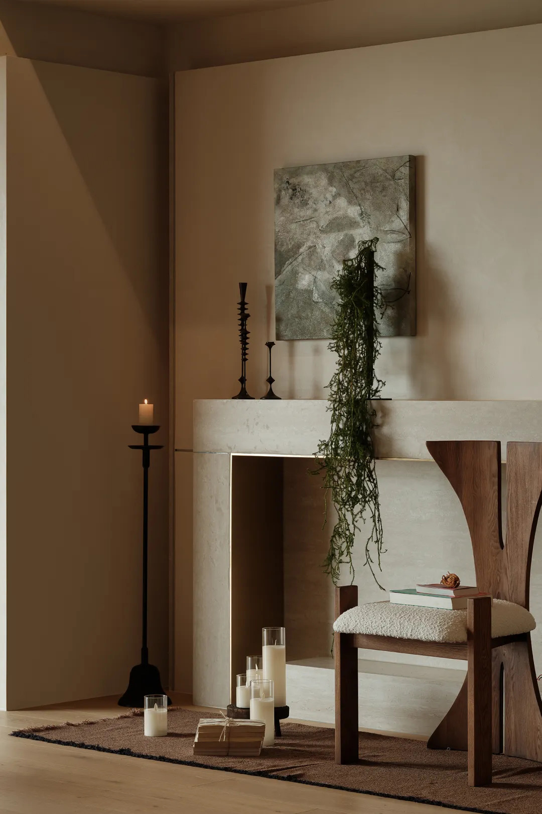 220㎡大平层设计,220㎡,大平层设计案例,大平层设计方案,大平层软装,住宅设计,大平层装修,侘寂自然风大平层,合肥大平层-空间的情绪,合肥,1890.STUDIO