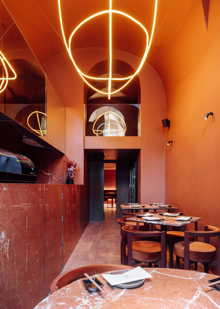 餐厅设计,餐酒吧设计,休闲餐厅设计,Spacegram,酒吧餐厅,餐厅设计案例,餐厅设计方案,葡萄牙,里斯本,Nómada Chiado酒吧餐厅