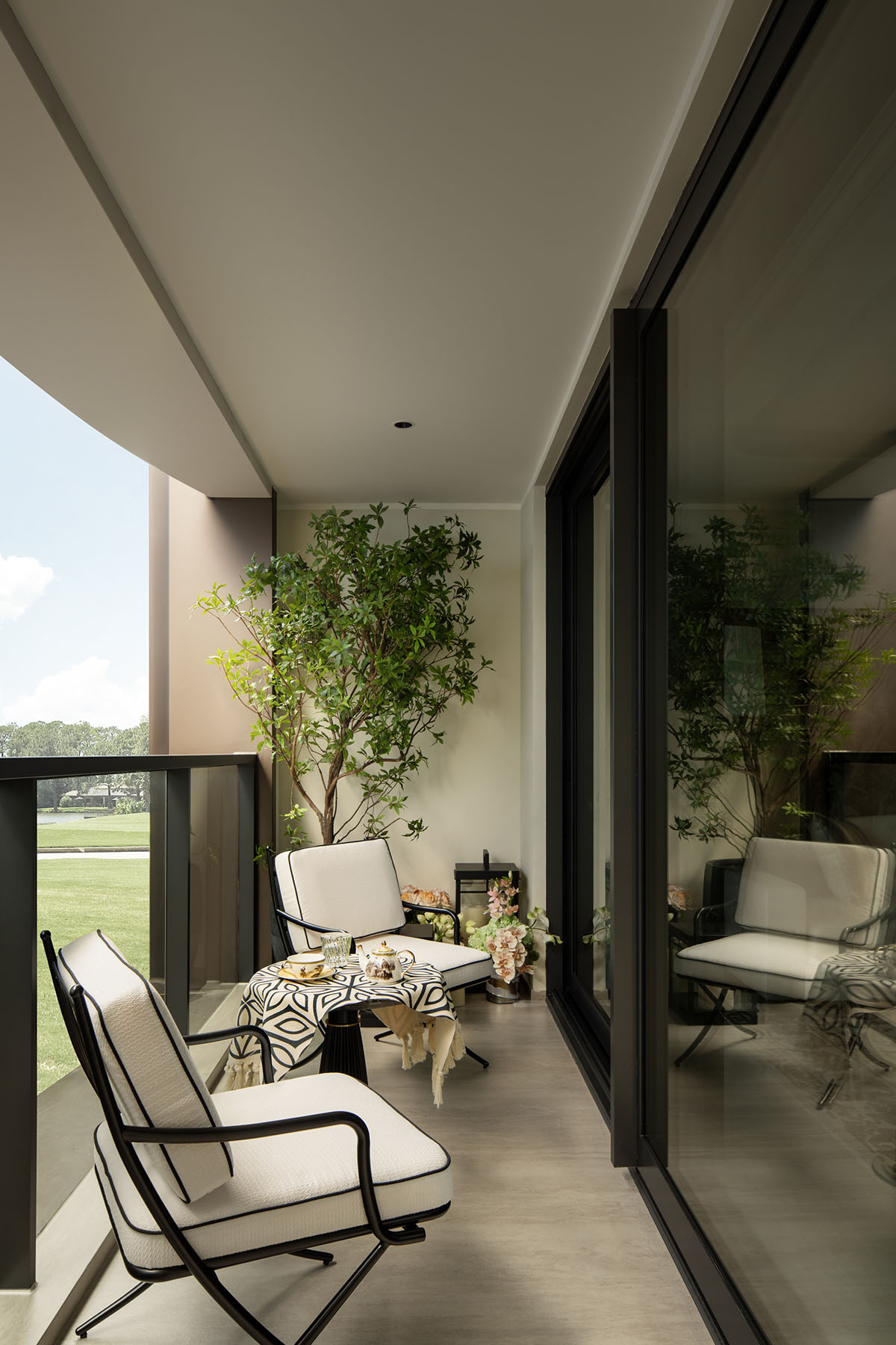 样板间设计,家装样板间,样板间设计案例,样板间设计方案,现代风格样板间设计,轻奢样板间,120㎡,143㎡,上海越秀和樾府：苏河之源的艺境栖居,上海,CCD郑中设计