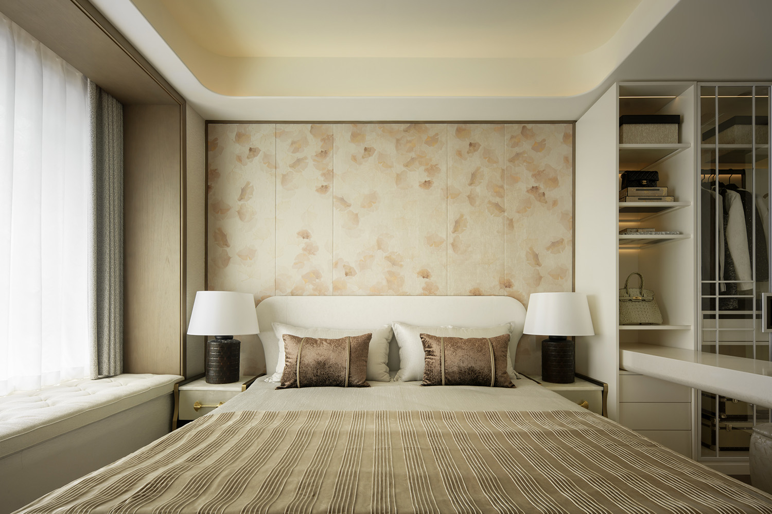 样板间设计,家装样板间,样板间设计案例,样板间设计方案,现代风格样板间设计,轻奢样板间,120㎡,143㎡,上海越秀和樾府：苏河之源的艺境栖居,上海,CCD郑中设计