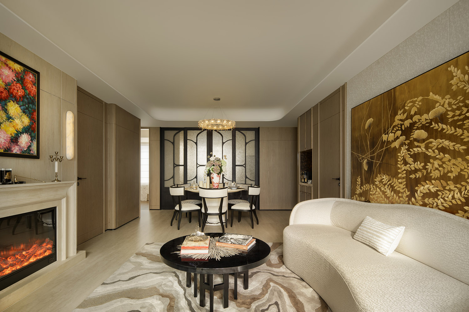 样板间设计,家装样板间,样板间设计案例,样板间设计方案,现代风格样板间设计,轻奢样板间,120㎡,143㎡,上海越秀和樾府：苏河之源的艺境栖居,上海,CCD郑中设计