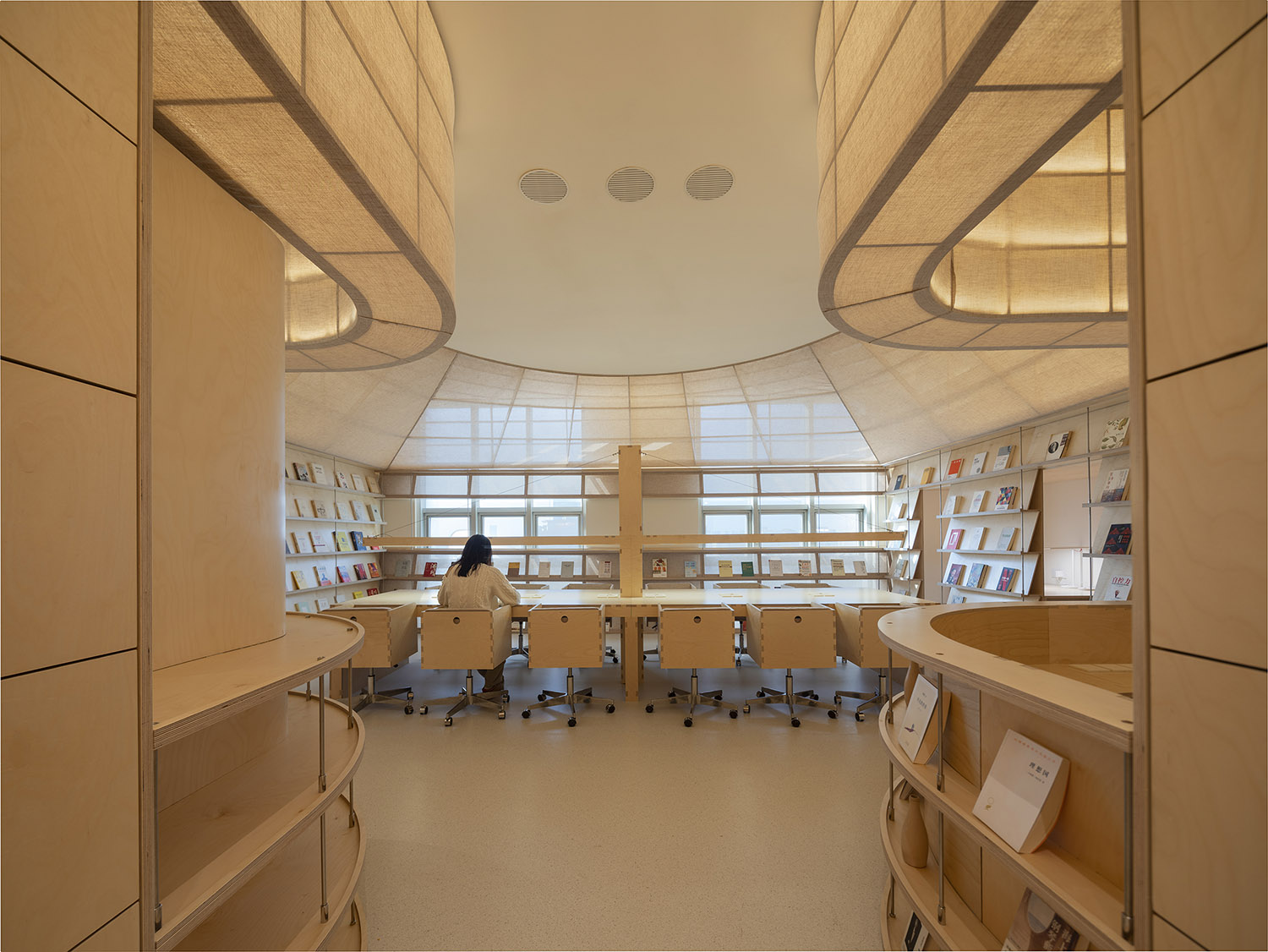 自习室设计,阅读室设计,公共阅读室,学习自习室,阅读自习室设计,南京,南京壹心空间自习室,商业空间,多么工作室Atelierd’More