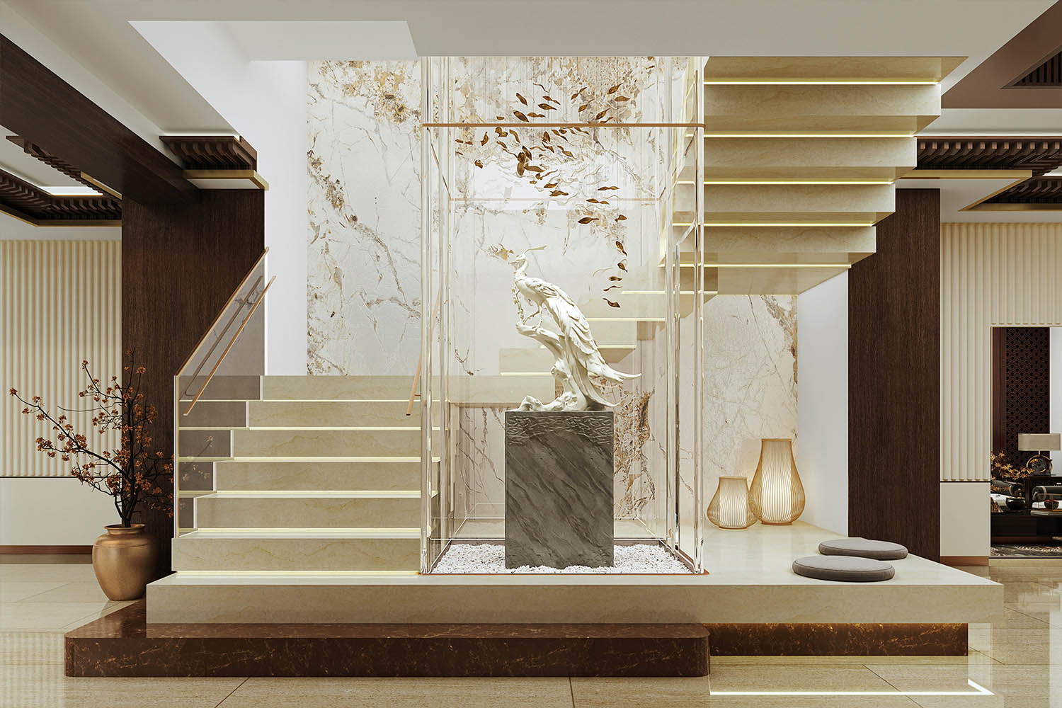 展厅设计,工艺品展厅,产品展厅设计,展厅设计案例,展厅设计方案,展厅装修,北京象牙雕刻厂-东方雕刻的隽永之美,北京,初新拓元