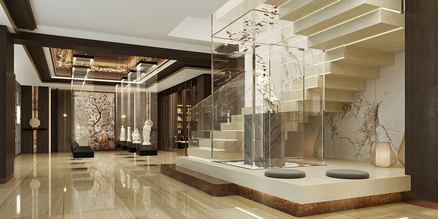 展厅设计,工艺品展厅,产品展厅设计,展厅设计案例,展厅设计方案,展厅装修,北京象牙雕刻厂-东方雕刻的隽永之美,北京,初新拓元