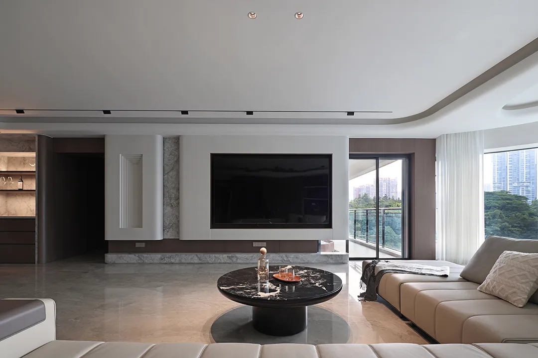 285㎡大平层,285㎡,住宅设计案例,住宅设计,现代风格家装设计,大平层设计,大平层设计案例,大平层设计方案,广州大平层-空纳万境,广州,隐之设计