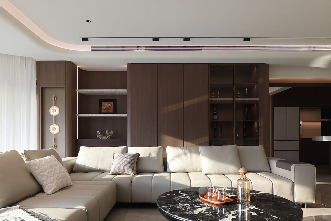 285㎡大平层,285㎡,住宅设计案例,住宅设计,现代风格家装设计,大平层设计,大平层设计案例,大平层设计方案,广州大平层-空纳万境,广州,隐之设计