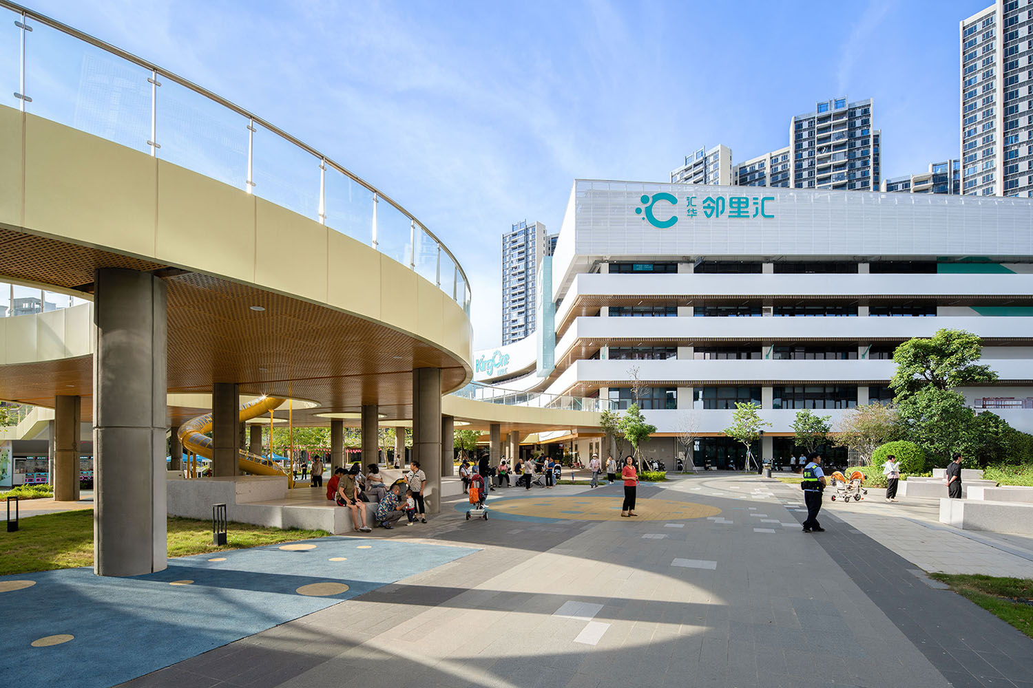 商业改造,商业街区改造,建筑改造,城市更新,社区中心改造,多功能空间,公共空间改造,珠海金湾邻里汇社区中心改造,珠海,易加设计