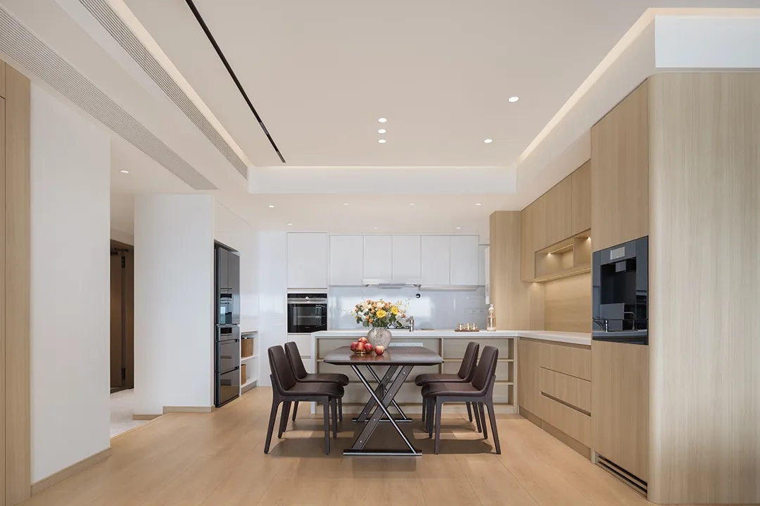 164㎡大平层,164㎡,住宅设计,原木风住宅,现代风格家装设计,大平层,大平层设计,大平层设计案例,大平层设计方案,广州大平层-木与光的二重奏,广州,隐之设计