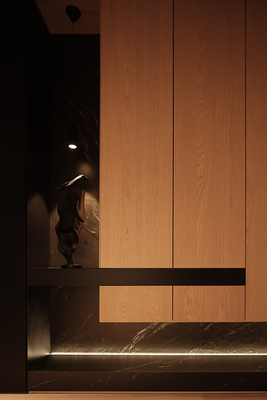 228㎡大平层,228㎡,住宅设计案例,住宅设计,现代风格家装设计,极简原木风,大平层,大平层设计,大平层设计案例,大平层设计方案,狮山澜院大平层-光漪,STUDIO LIANG/曹亮