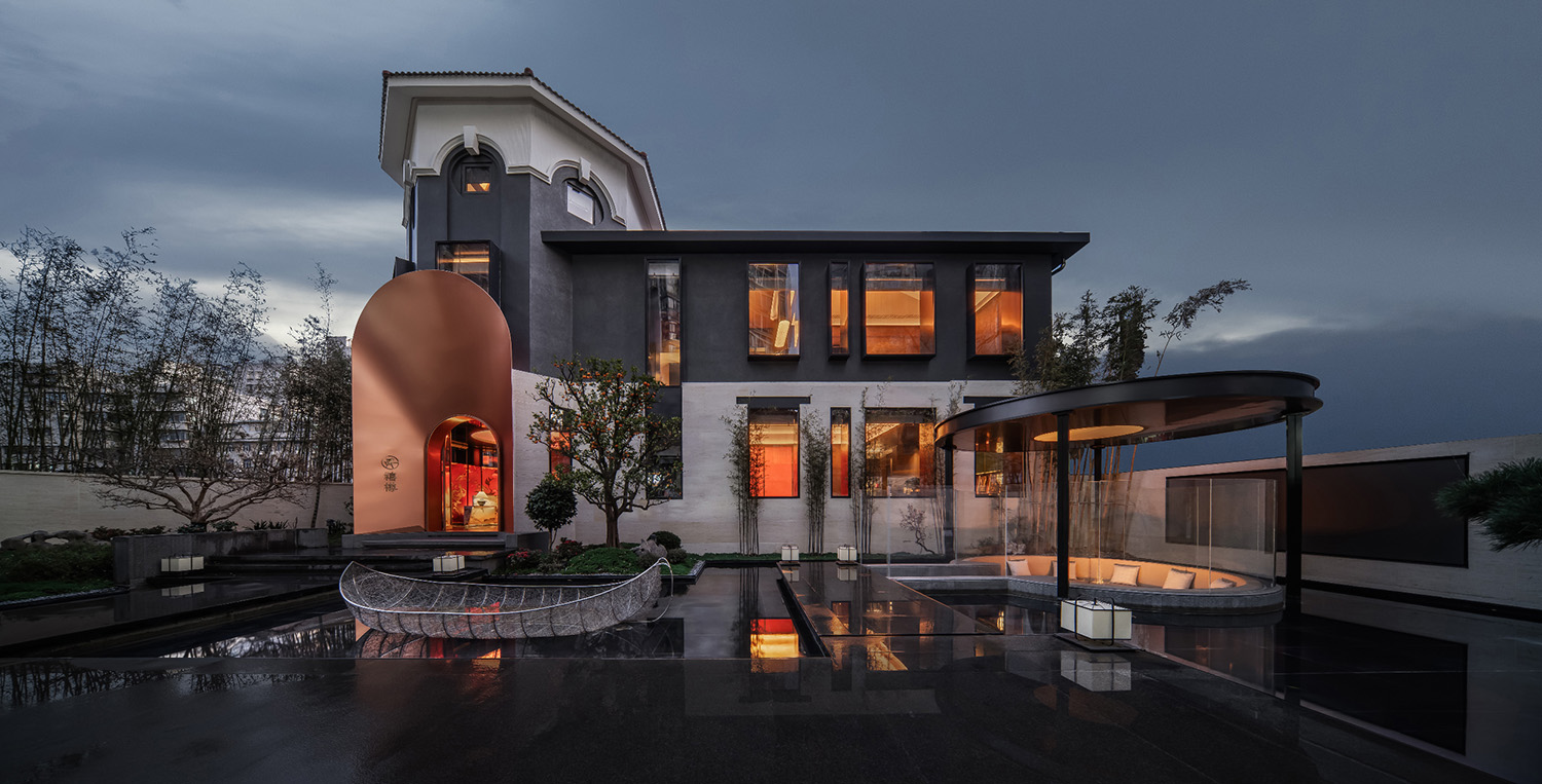 餐厅设计,餐厅设计案例,餐厅设计方案,高档餐厅设计,宴会餐厅设计,主题餐厅设计,餐厅装修,武汉宴.禧樽：江风入宴-如繁花盛开,武汉,LDH刘道华建筑设计