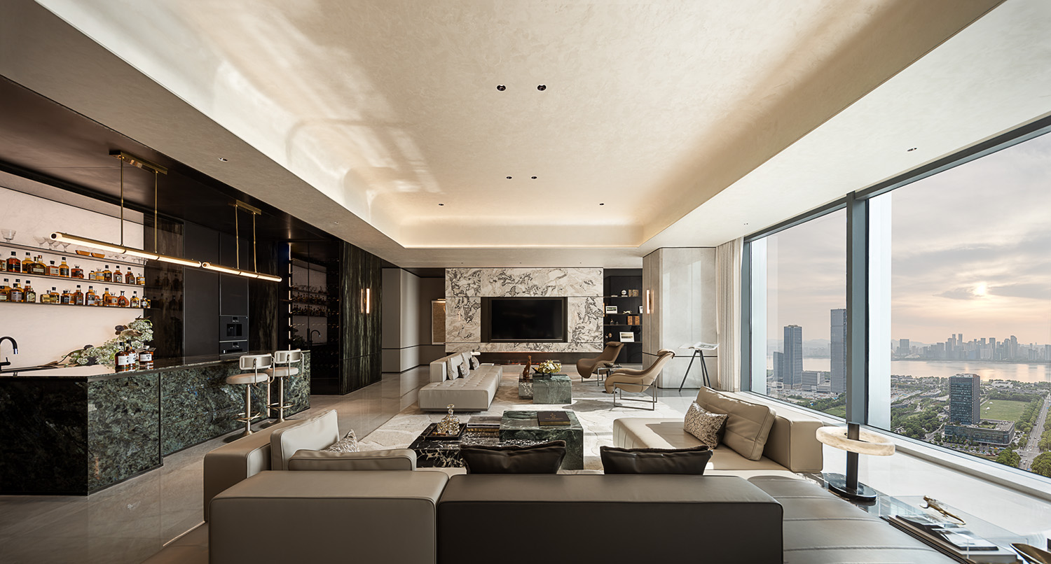 560㎡大平层设计,超级大平层,大平层样板间,样板间设计,轻奢样板间,样板间设计案例,样板间设计方案,大平层美学空间,,现代风格样板间设计,杭州傲璇兆丰Essence大平层,杭州,GFD广飞设计