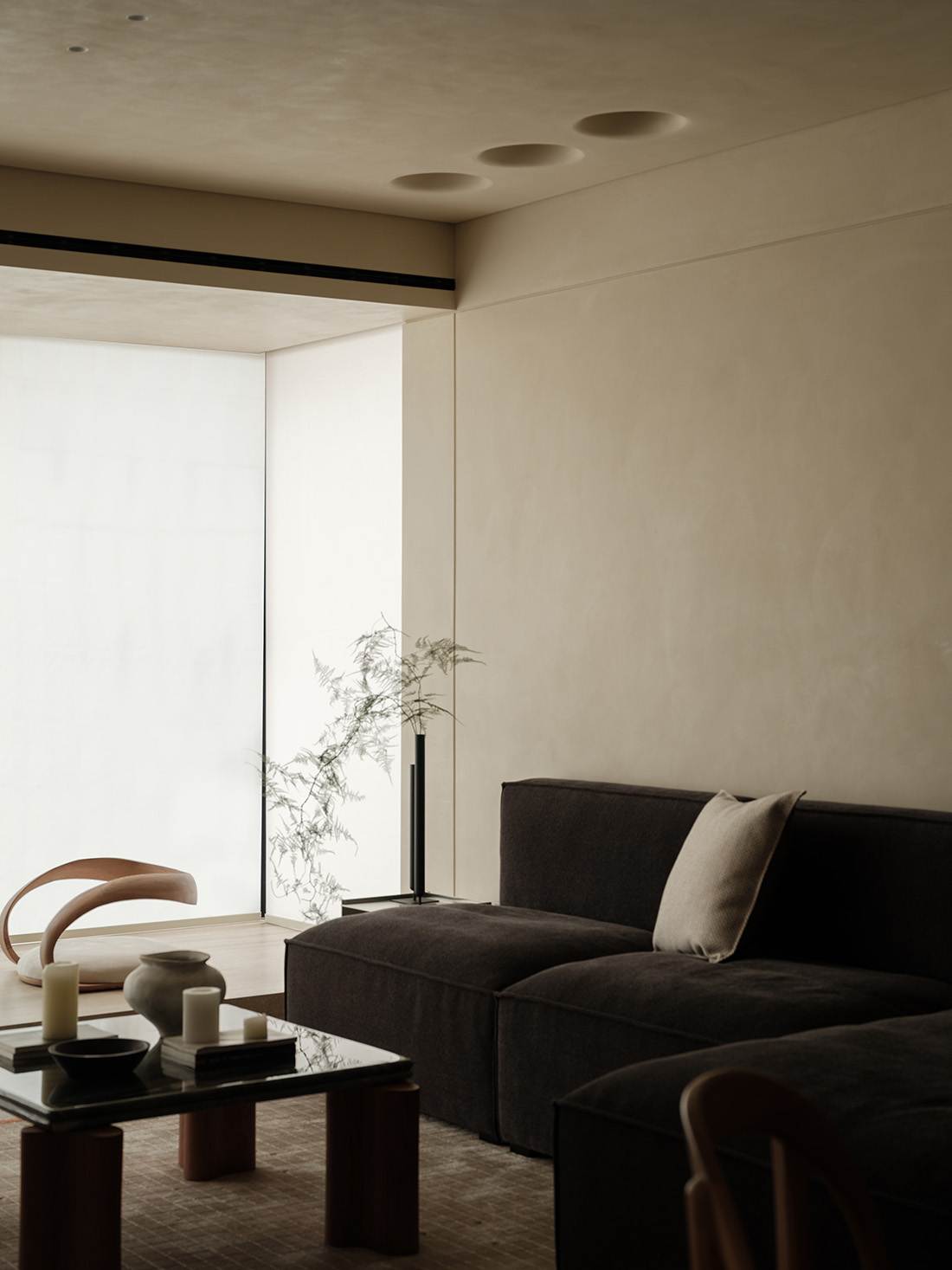 160㎡大平层设计,住宅设计,微水泥,横厅大平层,家装设计,大平层设计案例,大平层设计方案,大平层美学空间,上海嘉杰国际广场住宅,上海,陈博文设计师