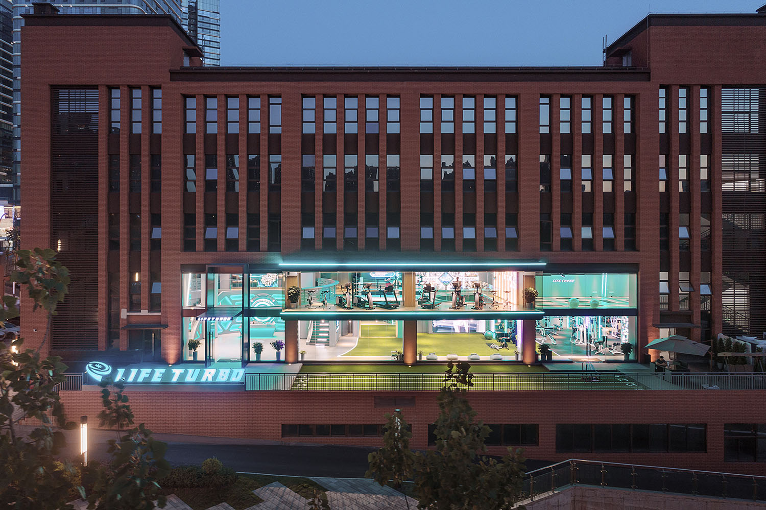 健身房设计,健身中心设计,创意健身房,健身房设计案例,健身房设计方案,重庆LIFETURBO健身中心,重庆,一亩良田商业设计