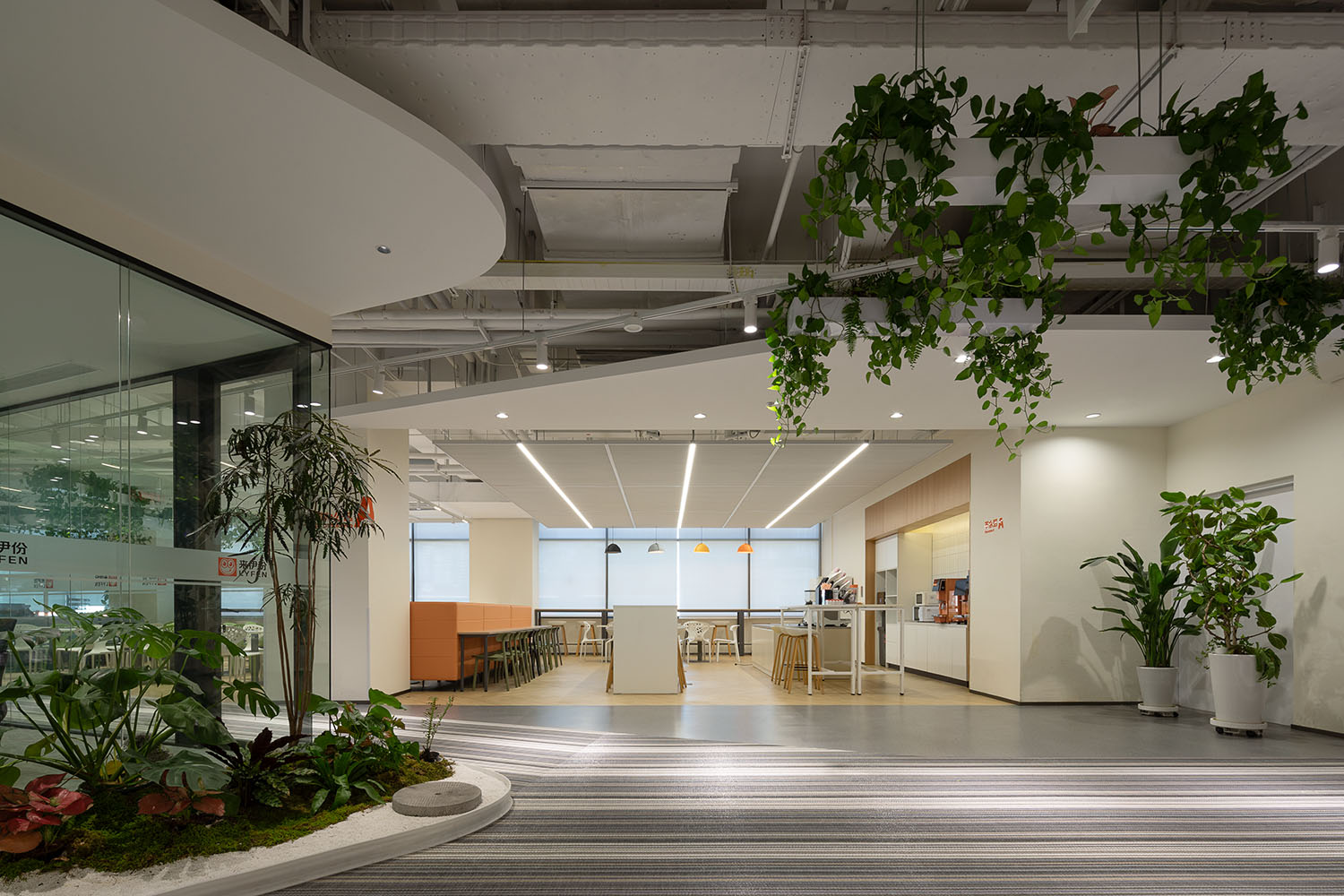 办公室设计,企业总部设计,企业总部办公室,创意办公室设计,森系办公室,办公室设计案例,办公室设计方案,开放式办公室,上海来伊份管理总部：以人为本的森系乐园,上海,筑掣科技