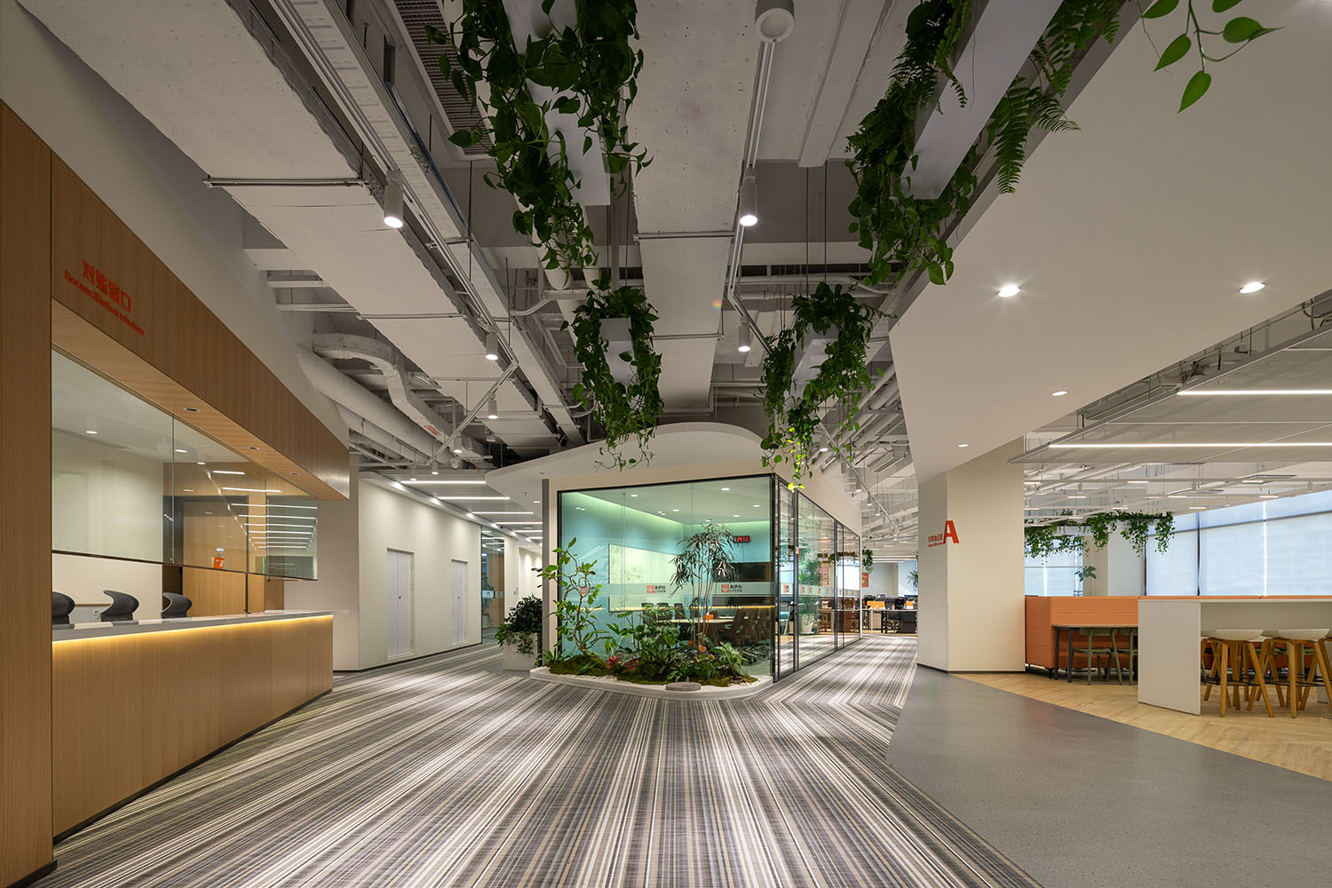 办公室设计,企业总部设计,企业总部办公室,创意办公室设计,森系办公室,办公室设计案例,办公室设计方案,开放式办公室,上海来伊份管理总部：以人为本的森系乐园,上海,筑掣科技