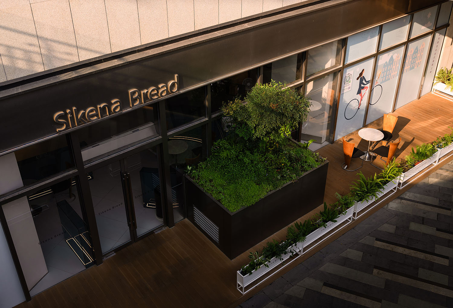 面包店设计,烘焙店设计,创意面包店,开放式面包店,面包店设计案例,面包店设计方案,面包店装修,无锡 Sikena Bread 斯科纳面包店,无锡,左山右川建筑设计